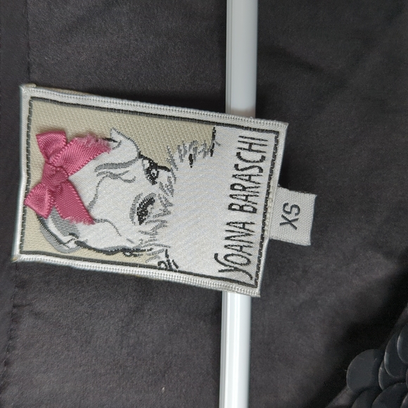 Yoana Baraschi 100% silk sequined shirt size XS - Picture 5 of 9